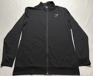 Gymshark Zip Trainingsjacke sportlich leicht Activewear schwarz Gr. Large *LESEN - Bild 1 von 11