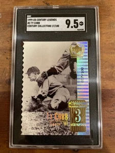 1999 UD Century Legends - TY COBB - 17/100 SP - SGC 9.5 - POP 1 Of 1 - Bild 1 von 3