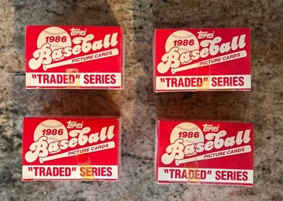(4) 1986 Topps negociado béisbol completo cinta sellada conjunto intacto bonos, Jackson RC Foto 1 de 3