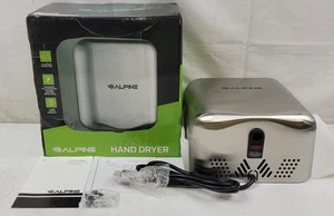 Alpine Hemlock Hand Dryer in Brushed Stainless 40010SSB Corded 110V 1800 Watts - Picture 1 of 5