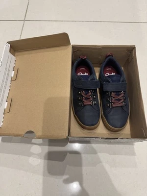 Boys Clark’s Shoes Size 11G Blue Nova Bar k - Image 1 of 4