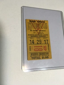 1951 Red Sox vs Indians Baseball Ticket Stub - Ted Williams vs Mike Garcia - Bild 1 von 2