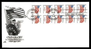 Mayfairstamps US FDC 1994 Old Glory Booklet Capt at Ship Wheel First Day Cover a - Picture 1 of 2