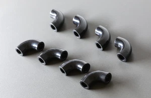 LEGO Technic: 8x Brick Round, Connector Macaroni, negro - Imagen 1 de 1