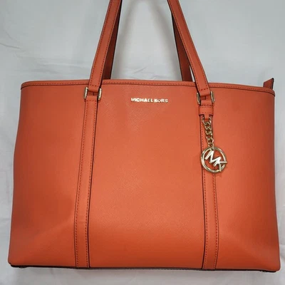 Bolso de Hombro Michael Kors IM-1804 F18 Naranja Leer Descripción Foto 1 de 4
