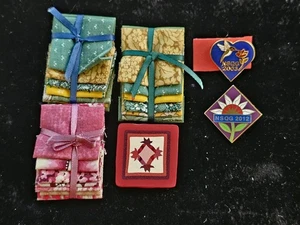 2003 2012 NSQG Quilters Guild Enamel Pins W Quilting Squares Lapel Pins 6p Lot  - Picture 1 of 15