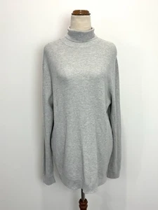 NUEVO Jersey Pull & Bear Mujer L Gris Tejido Acanalado Cuello Alto Manga Larga Informal - Imagen 1 de 10