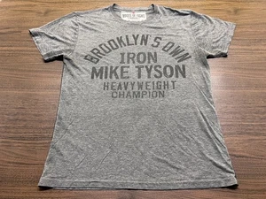 Roots of Fight - Mike Tyson “Brooklyn’s Own” Gray Tri Blend T-Shirt - Large - Picture 1 of 5