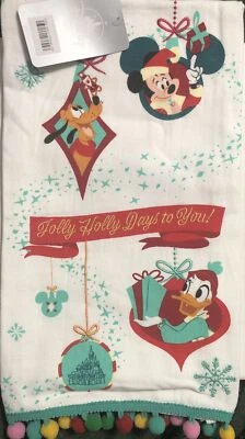 Nueva Toalla de Plato de Navidad Disney *NUEVA CON ETIQUETAS* Mickey Mouse Pluto +++ Foto 1 de 2