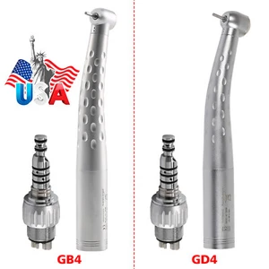 Dental High Speed Handpiece Standard/Big Head + 4 Hole Quick Coupler 360° Swivel - Picture 1 of 15