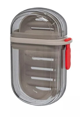 Caja de jabón portátil para barra de viaje estuche contenedor a prueba de fugas con tapa Foto 1 de 4