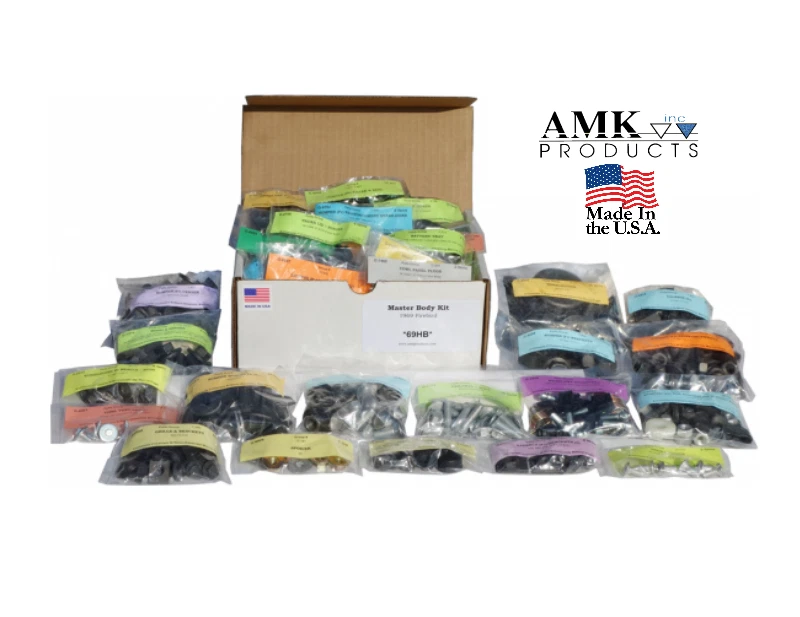 1969 Pontiac Firebird Master Body Bolt Authentic Hardware Kit 579 Pcs - AMK - Image 1 of 1