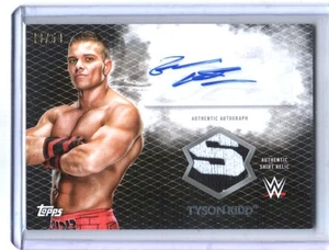 WWE Tyson Kidd 2015 Topps Undisputed Black Autograph Relic Card SN 49 of 50 - Picture 1 of 1