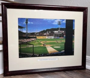 Reds HOF Frank Robinson *Signed* Crosley Field Lithograph by Bill Purnom Framed - Picture 1 of 15