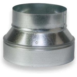HVAC Round Metal Pipe Reducer OR Increaser - Galvanized Steel Construction - Picture 1 of 4