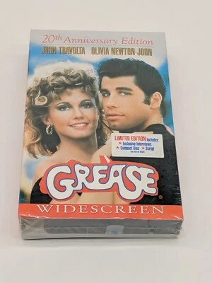 Grease VHS 20th Anniversary Edition Widescreen Soundtrack CD & Screenplay - Image 1 of 4