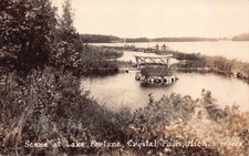 Real Photo Postcard Scene at Lake Fortune in Crystal Falls, Michigan~128754