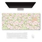 Morning Glory Mice Mat Large Desk Pads Stitched Edges Gaming Mouse Pad  Office