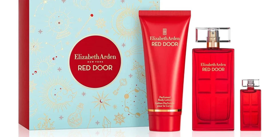 RED DOOR by ELIZABETH ARDEN for Women 3 pcs SET 1.7 oz EDT Spray + LOTION + Mini - Image 1 of 1