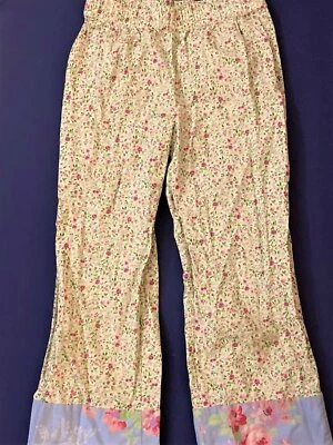 HANNA ANDERSSON Girls' Floral Bell Bottom Pants ~ Sz 130cm/8 - Image 1 of 2