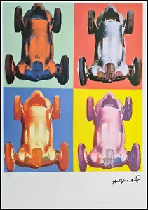 ANDY WARHOL * Mercedes W 125 * signed lithograph * Kunstdruck * limited # 30/125 - Bild 1 von 9