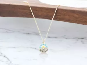 Silver Metal Chain Link With Easter Basket Pendant Necklace - Picture 1 of 3