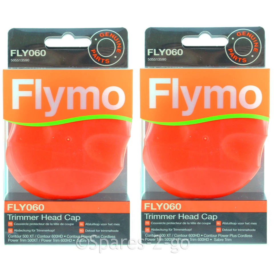 2 FLYMO Contour 500 500E 500XT 600HD Strimmer Trimmer Head Cap  FLY060 - Image 1 of 4