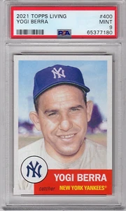 2021 TOPPS LIVING YOGI BERRA #400 - PSA 9 - YANKEES - Picture 1 of 2