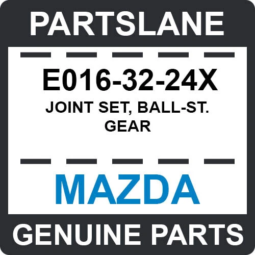 E016-32-24X Mazda OEM CONJUNTO DE JUNTAS ORIGINALES, ENGRANAJE BALL-ST. Foto 1 de 1