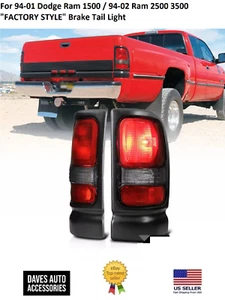 For 94-01 Dodge Ram 1500 / 94-02 Ram 2500 3500 "FACTORY STYLE" Brake Tail Light - Picture 1 of 6