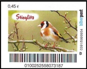 Biberpost: "Aves: Jilguero", Conjunto, Sin Usar - Imagen 1 de 1