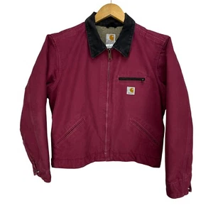 Giacca Carhartt Detroit foderata sherpa donna media WJ097 RBY lampone - Foto 1 di 15