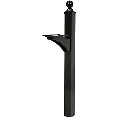Gibraltar Mailboxes Landover Aluminum Black, Mailbox Post, LP000B00 - Image 1 of 4