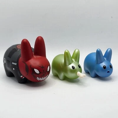 Kidrobot Labbit Mini Rabbits Figure Lot Happy Marvel Kozik x - Image 1 of 4