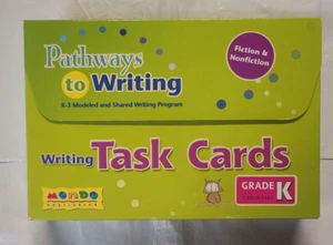Mondo Pathways to Writing / WRITING TASK CARDS GRADE K / NEW - Picture 1 of 5