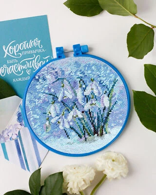 DIY Cross-stitch Embroidery Kit Under the Snow stitching needlepoint - Image 1 of 4