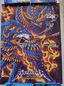 Metallica Poster Warsaw Poland 7th July 2024 Night 2 Ben Kwok Numbered - Imagen 1 de 11