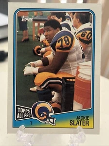 1988 Topps Football  #295 Jackie Slater  Los Angeles Rams All Pro - Picture 1 of 2