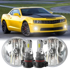 Par de luces antiniebla transparentes para parachoques con bombillas Chevy Camaro 2010-2013 - Imagen 1 de 16