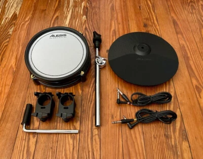 Alesis 8" Mesh Surge SE Pad & Cymbal w/15" Arm, Clamps & 2 Cables NEW E-Drums