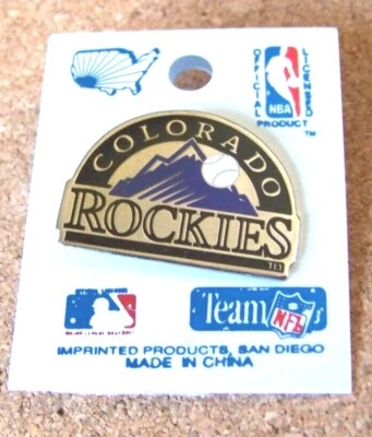 1993 Colorado Rockies primary logo lapel pin FIRST Year - Image 1 of 4
