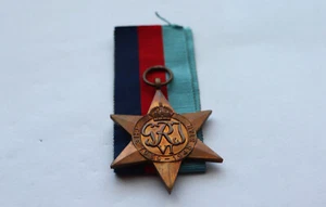 WW2 BRITISH FULL SIZE ORIGINAL 1939 - 1945 STAR CAMPAIGN MEDAL . - Picture 1 of 3