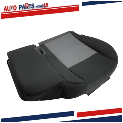 Front Left Bottom Seat Cover For Ford Ranger 2003-10 2011 Black+Gray Cloth Front - Image 1 of 4