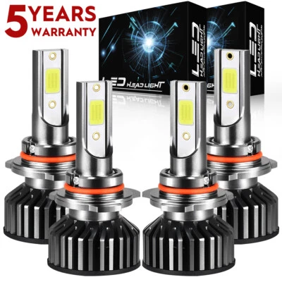 For Dodge RAM 1500 2500 3500 2013 2014 2015 LED Headlight Lamps Combo 4x Bulbs - Image 1 of 4