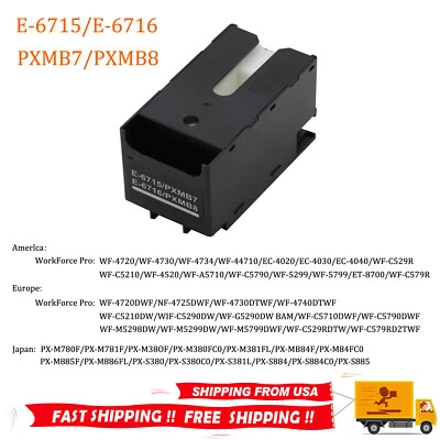 T6715 T6716 Maintenance tank Waste ink box for WF-4720 4730 4740 4734 WF-C5210 - Image 1 of 4