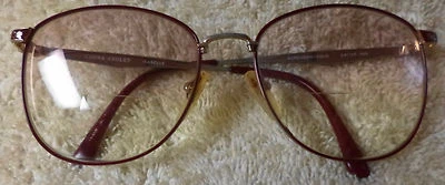 Monturas de gafas Laura Ashley, preciosos detalles, "Borgoña/Dorado", "Isabelle", redondas Foto 1 de 4