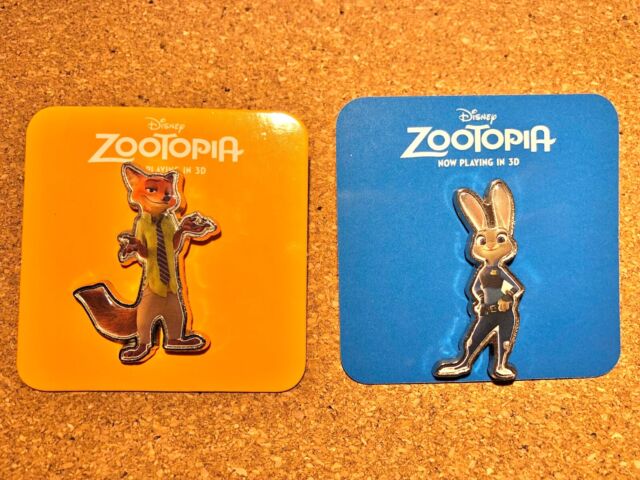 Disney 2016 AMC Stubs Member Exclusive Zootopia Nick Wilde Judy