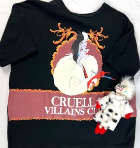 Camiseta Y Muñeca DISNEY/ZARA Cruella De Vil Talla M Mangas Cortas Cuello Redondo Negra - Imagen 1 de 12