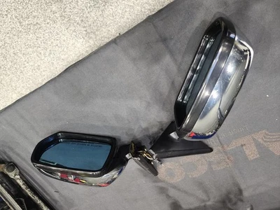Espejos retrovisores laterales cromados para puerta BMW E23 E24 633 635 CSI M6 635CSi 1982-1987 OEM Foto 1 de 4
