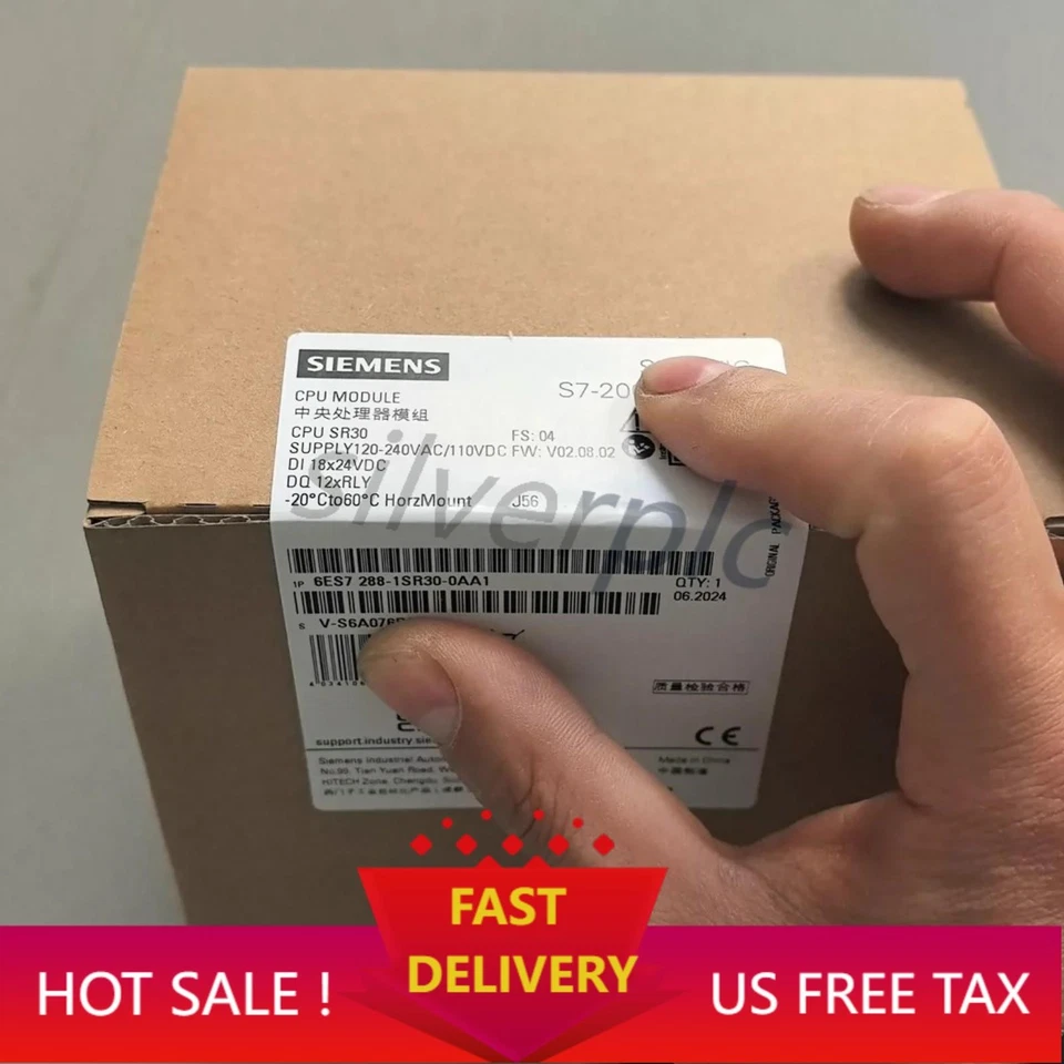 New Siemens 6ES7288-1SR30-0AA1 6ES72881SR300AA1 SIMATIC S7-200 SMART CPU SR30 - Image 1 of 4